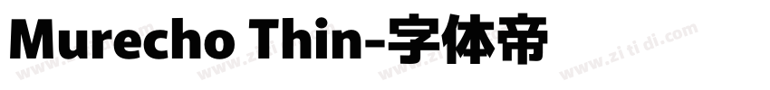 Murecho Thin字体转换